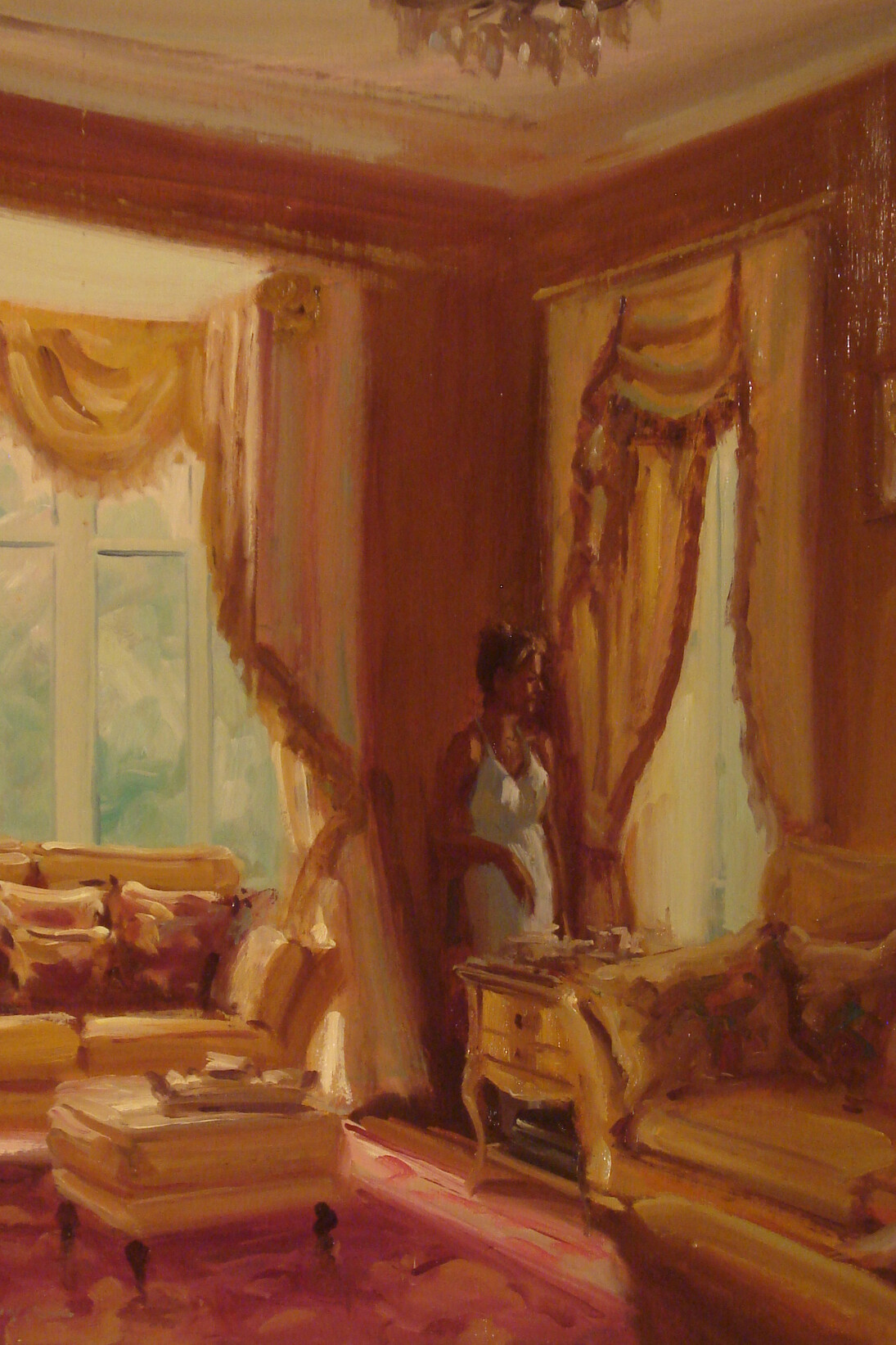 Norman Teeling, Interior, oil on canvas