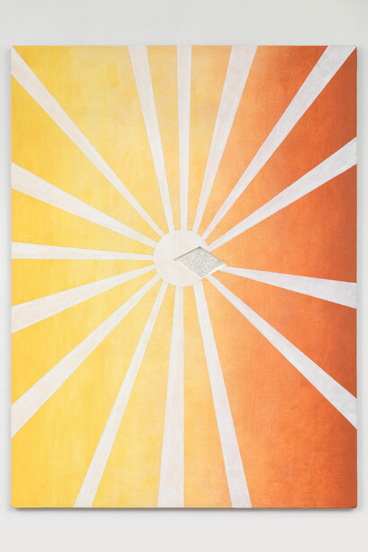 Ken Weathersby, 297, 2018, Acrylic and graphite on canvas, graphite on paper, 40 x 30 inches