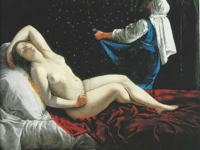 Artemisia Gentileschi –Danae, olio su tela