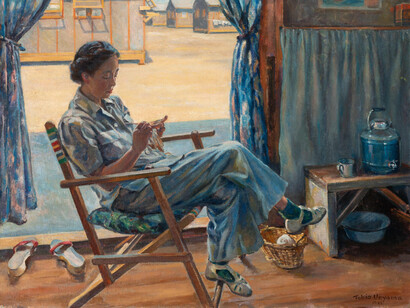 Tokio Ueyama, The evacuee, 1942. Courtesy of Denver Art Museum