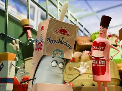 "La fiesta de las salchichas". Alimentos animados