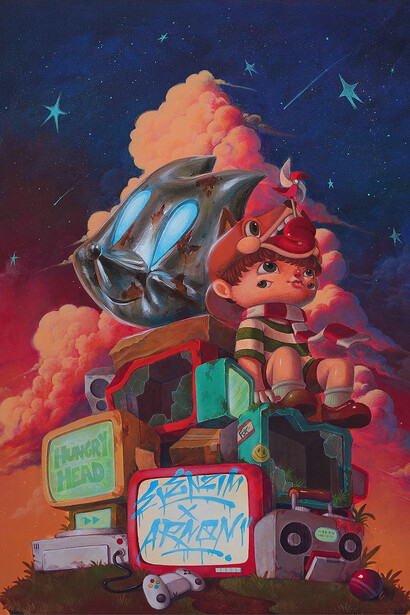 Cheese Arnon, Together (detail), 2025. Courtesy of Thinkspace Projects