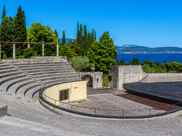 Open-air theatre at Vittoriale degli Italiani in Gardone Riviera, Brescia, Italy
