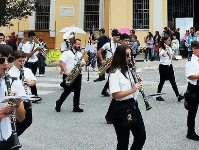 Banda musicale e Pescasseroli, Abruzzo, Italia
