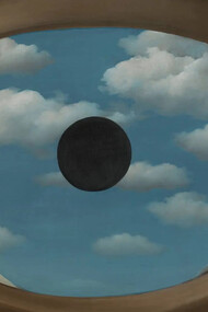 René Magritte; El espejo falso, 1929, Museum of Moden Art, Nueva York (detalle)