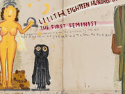 Rose Wylie, Lilith and Gucci boy, 2024. Mit freundlicher genehmigung des Zentrum Paul Klee