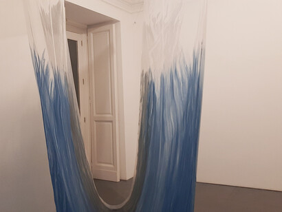 Paolo Icaro, Azzurra, 2021, Dribbling, Galleria Lia Rumma