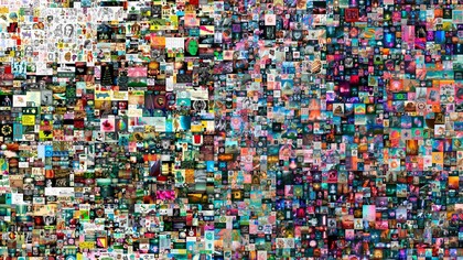L'opera "digitale" di Beeple © AFP Photo