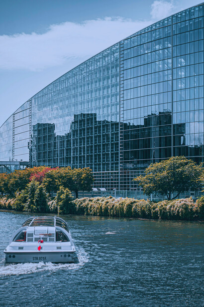 Hauptgebäude des EU-Parlaments in Brüssel, Belgien