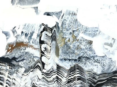 Impression 15, acrylique et élastomère sur toile de lin et polyester enduite, 180x130 cm, 2019