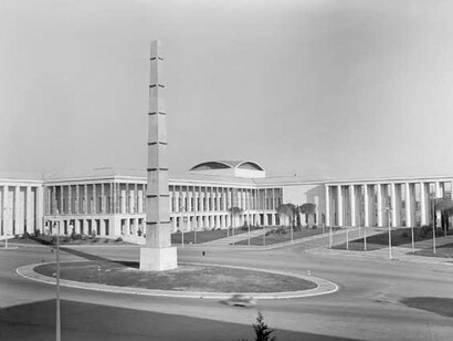 Piazza Guglielmo Marconi, 1957 ca. Archivio Storico Fotografico EUR S.p.A.