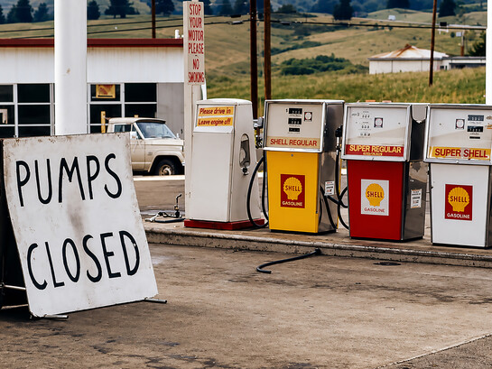 As fuel shortages deepened, empty pumps and closed stations became symbols of a nation brought to a standstill