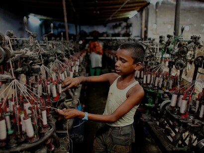 Children working in factories
