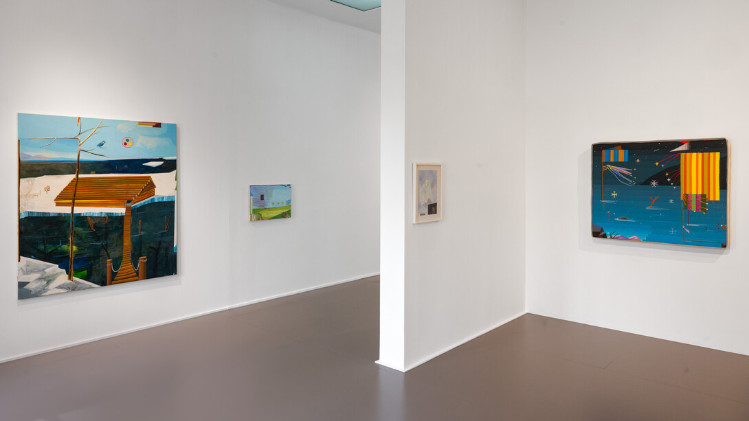 Zisis Bliatkas, Forecasting, days as surfaces, exhibition view. Courtesy of Rebecca Camhi Gallery