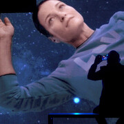 Two research tables with attached ‘monitor mirrors’ (4K/HD; 2 min 8 sec and 3 min 6 sec loops; size 100 x 72 x 54 cm)