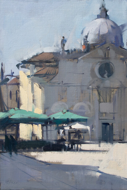 S.M.F., 13" x 18", Oil on linen. Maggie Siner. Courtesy of J. Cacciola Gallery W