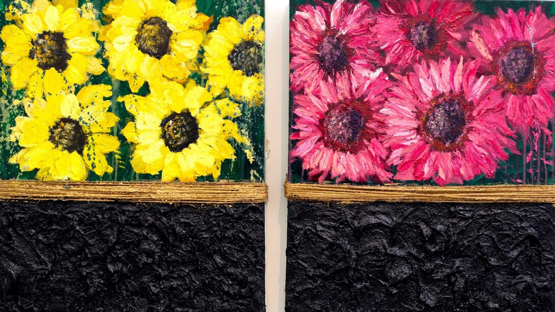 Ronnie Rob, Efflorescence (diptych #1), 2024. Courtesy of Rele Gallery