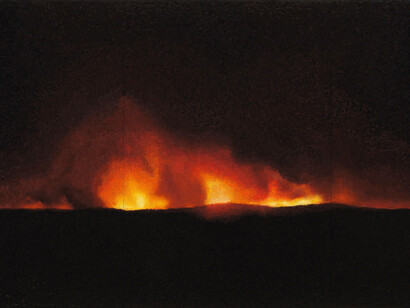 Teresita Fernández, Fire (America) 3, 2016. Courtesy of Whitney Museum