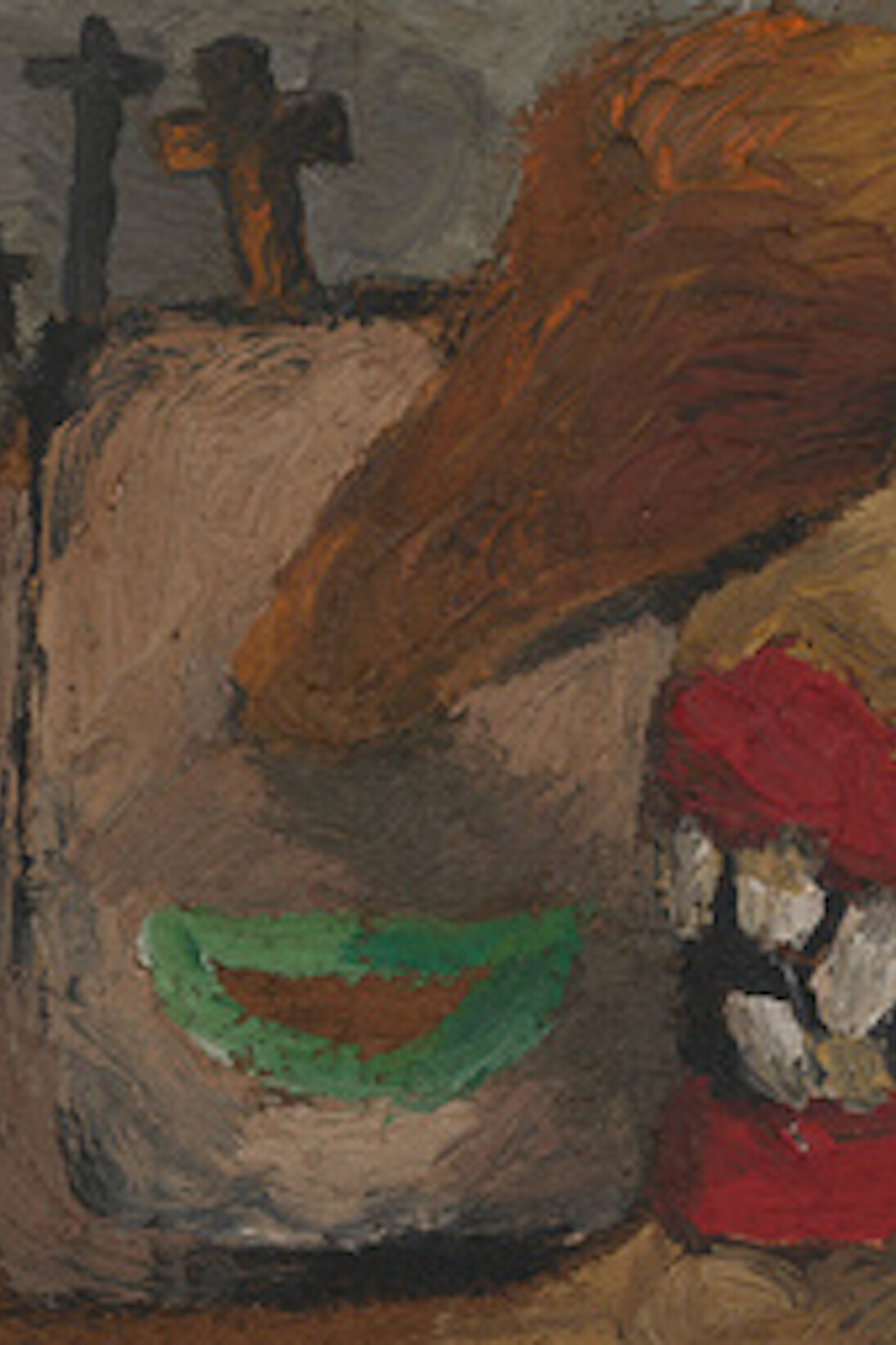 No title, ca. 1962, Oil on wood, 8.3 x 7 cm / 3 1/4 x 2 3/4 in. Courtesy of Hauser & Wirth