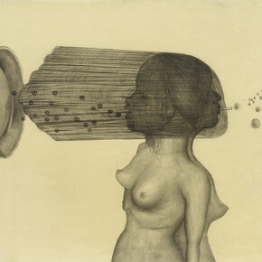 Sandra Vasquez de la Horra, De perlas y Burbujas 2014. Graphite on paper, wax 81,5x61cm