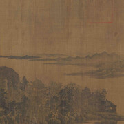 Unknown, Solitary temple on a mountain in autumn (detail), song (960-1127). Courtesy of Shanghai Museum