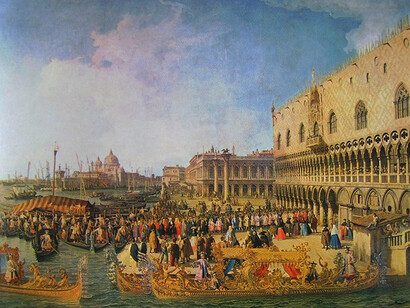 Canaletto, La Réception de l’ambassadeur français Jacques-Vincent Languet
