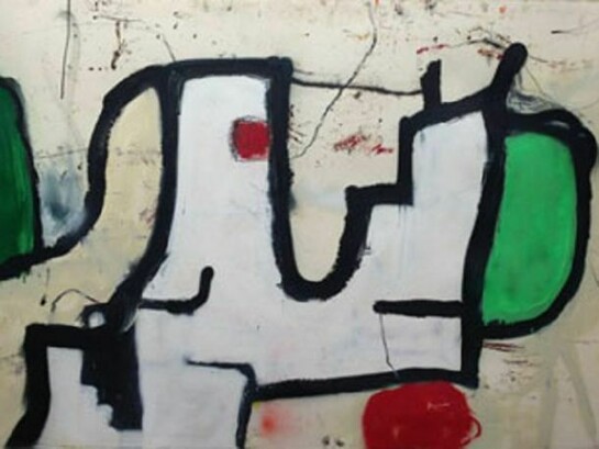 Chuck Webster, "Big One," mixed media on paper, 40 x 60 inches, 2013