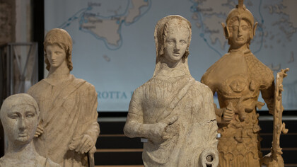 Minerva y postores, del Museo Lavinium. Crédito de la foto Simona Murrone