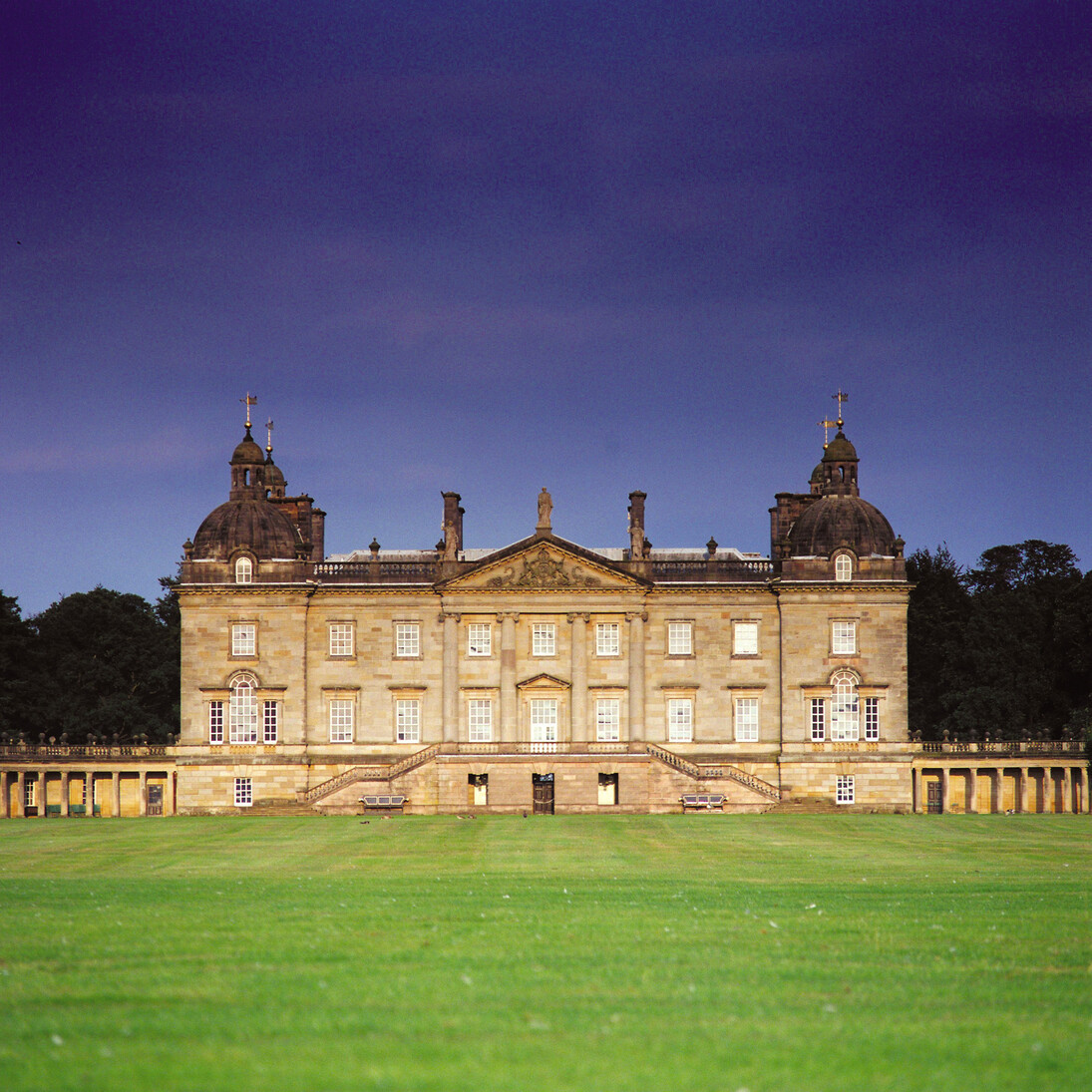 Exterior view of Houghton Hall, Norfolk, England. Photo by Nick McCann