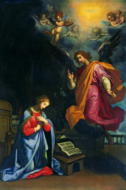 Giovanni Bilivert, Annunciazione, 1630, olio su tela