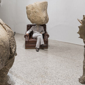 Sun Yuan and Peng Yu. Courtesy of Galleria Continua
