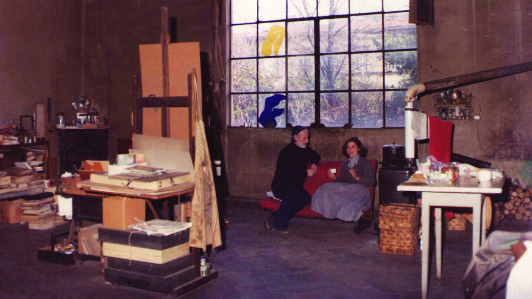 Lo studio di Gonni a piazzale Donatello, Firenze, Italia, (1976)