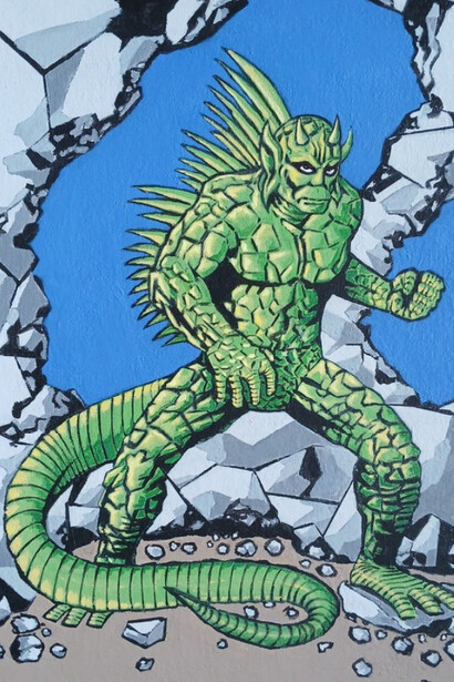 George Peñón Cassallo, The cosmic demon! 2024. Courtesy of Fountain House Gallery