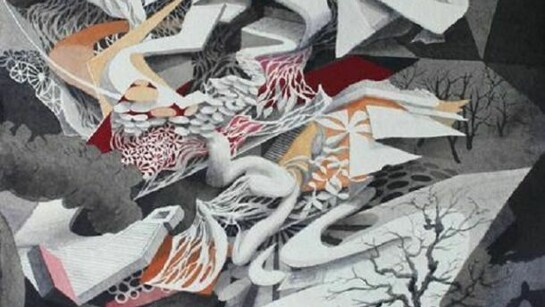 Oliver Vernon, Untitled, Ink, gouache on paper, 2012, 10 x 10 inches