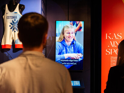 Arena of martial arts, exhibition view. Courtesy of the Estonian Sports and Olympic Museum
