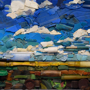 Harry DeLorme, Plastic Marsh (detail), Panorama. Courtesy of the artist and Viridian Artists