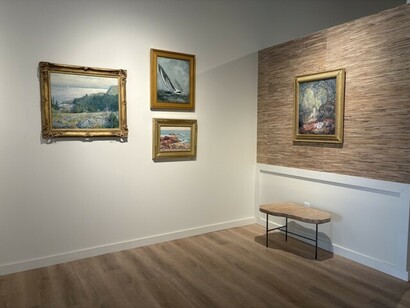 Various artists, Modern masters: American impressionism to abstract expressionism, exhibition view. Courtesy of Montanaro Fine Art