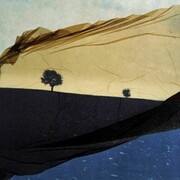 Galerie Vrais Ràves, Danilo Sartoni, Paysage 1988 transfert, Polaroid 20x24cm piece unique