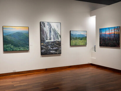 David Shingler and Danna Ray, Two perspectives, exhibition view. Courtesy of Momentum Gallery