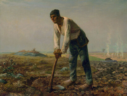 Jean-François Millet, El hombre de la azada (1860-1862)