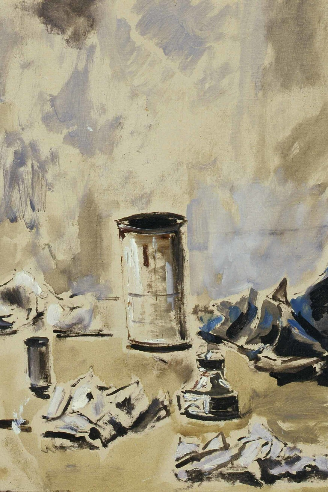 Filippo De Pisis  (Ferrara 1896-Milano 1956) Natura morta con ragnatele, 1951 olio su tela. Firenze, Galleria d'arte moderna di Palazzo Pitti