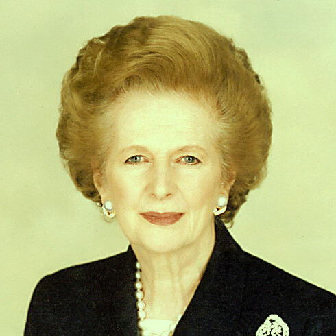 Margaret Thatcher, primera ministra de Gran Bretaña entre 1979 y 1990