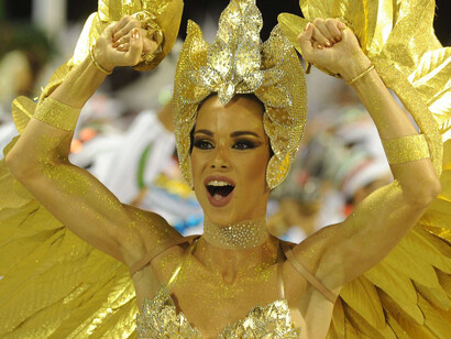 Dançarina no Carnaval de Rio