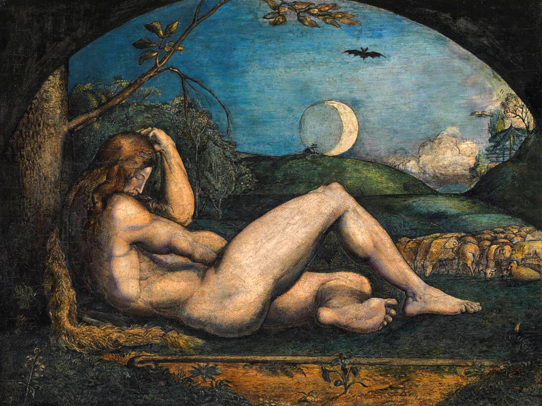 George Richmond (1809–96), Abel and the Shepherd, 1825, Tempera on oak, 23 x 30.8 cm, © Tate, London