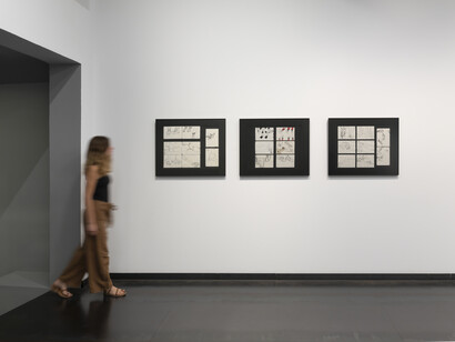 Miralda, Booom, vista de exhibición. Cortesía de la Galería Senda 