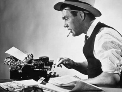 Imagen clásica del periodista