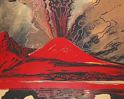 Andy Warhol, Vesuvius, Farbsiebdruck, 1985, 79,7 x 99,7 cm