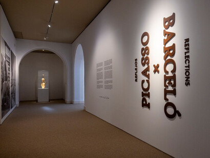 Reflejos. Picasso × Barceló, vista de exhibición. Cortesía del Museo Picasso Málaga