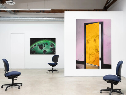 Jacopo Pagin, Office illusions, exhibition view. Courtesy of Make Room