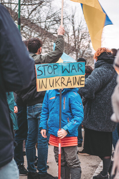 Protestos contra a guerra Rússia e Ucrânia
